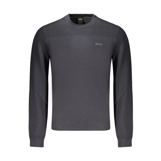 Pull Hugo Boss homme en laine et polyester bleu – BO-48159 - HBPS Beauty & Fashion