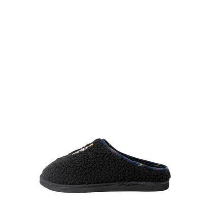 Ralph Lauren Black Cotton Slippers - HBPS Beauty & Fashion