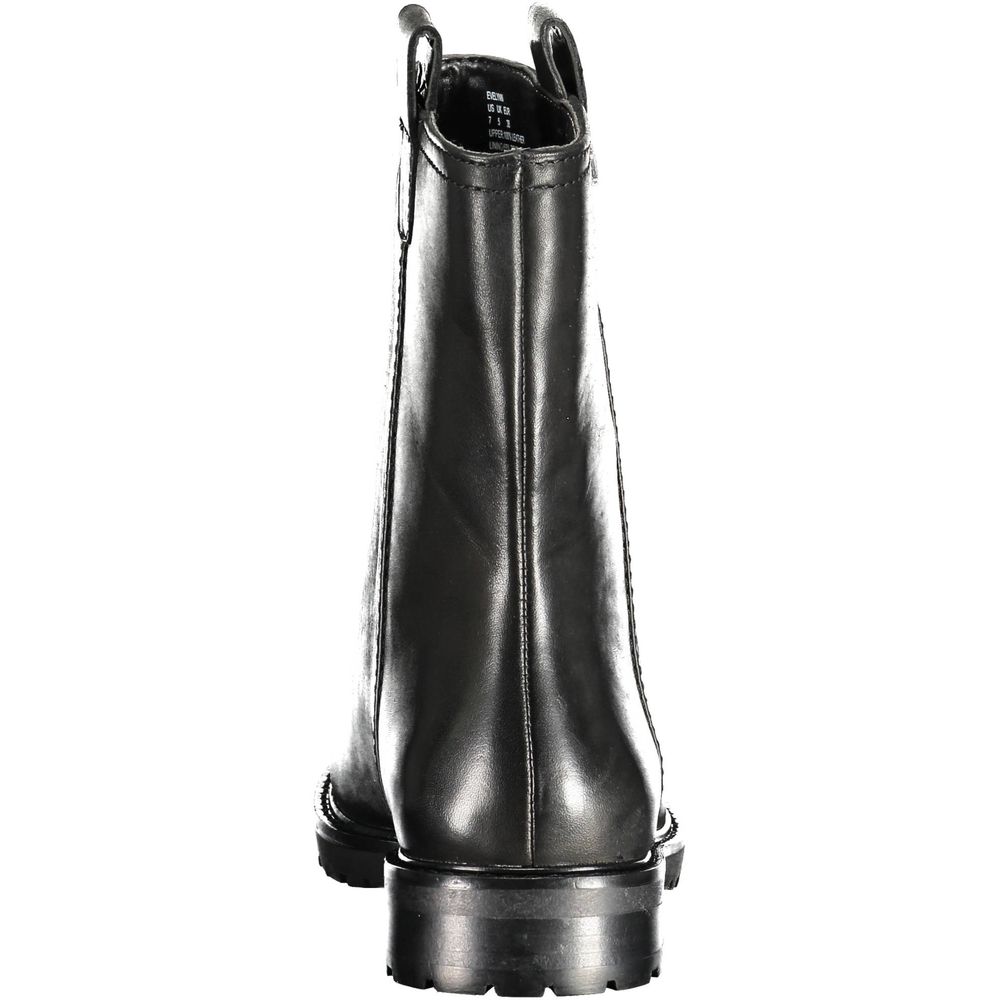 Ralph Lauren Black Leather Women Ankle Boot - HBPS Beauty & Fashion