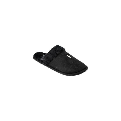 Ralph Lauren Black Polyester Slippers - HBPS Beauty & Fashion