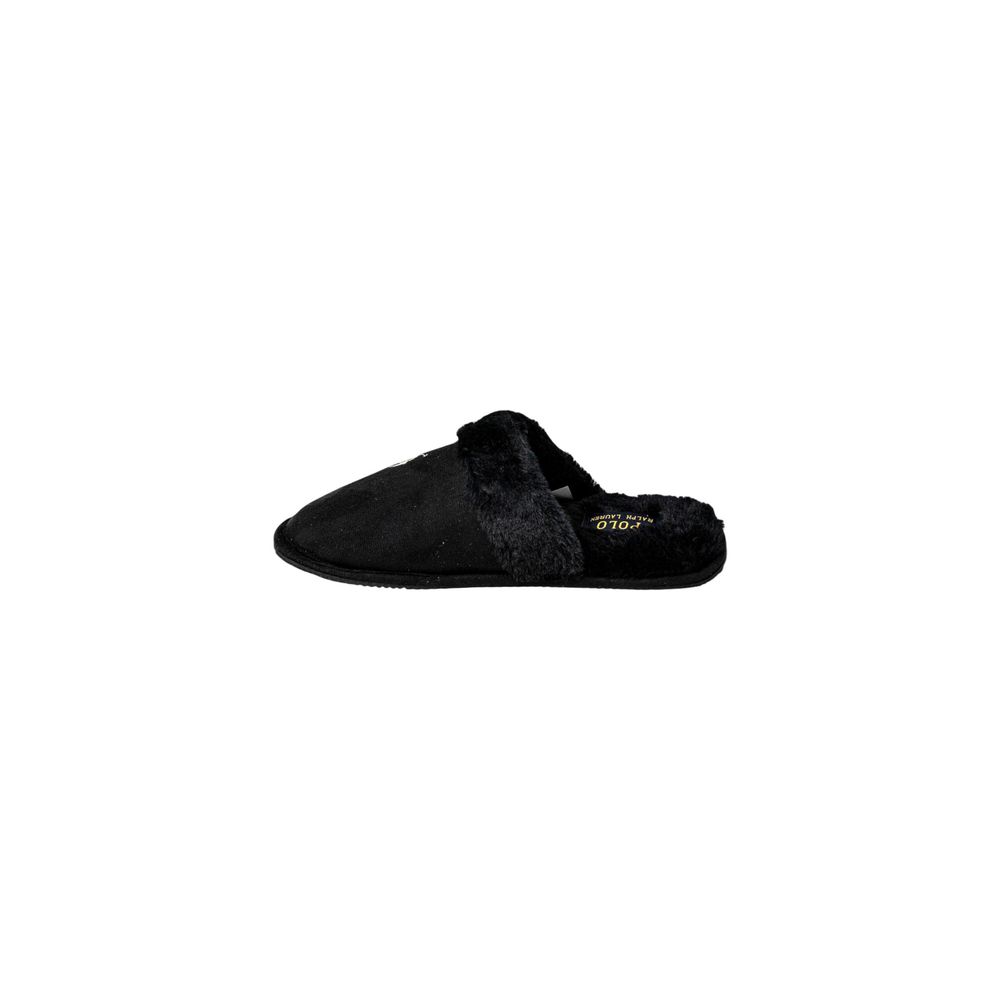 Ralph Lauren Black Polyester Slippers - HBPS Beauty & Fashion