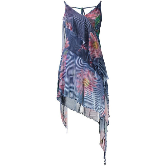 Robe courte Desigual femme Nora en polyester bleu – DE-47252 - HBPS Beauty & Fashion