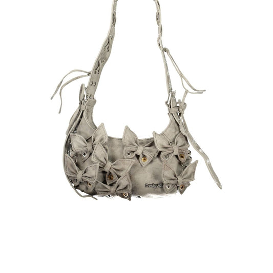 Sac à bandoulière Desigual femme Haiti Mini Nickel en polyuréthane gris – DE-47480 - HBPS Beauty & Fashion