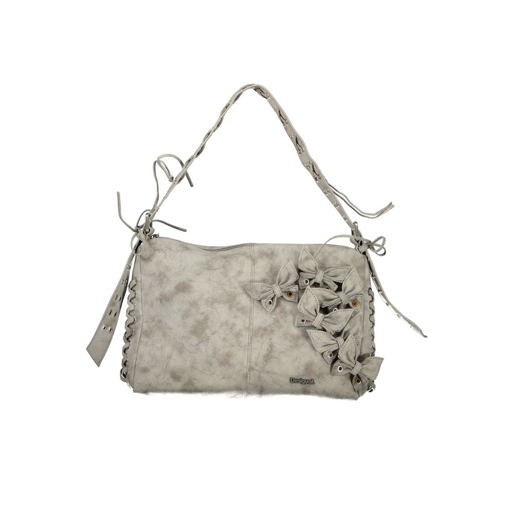 Sac à bandoulière Desigual femme Nickel Leiria en polyuréthane gris – DE-47506 - HBPS Beauty & Fashion