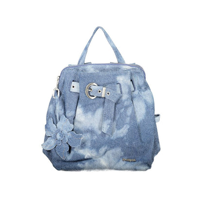 Sac à dos Desigual femme Curio Denim Luena Mini en denim de coton bleu – DE-47525 - HBPS Beauty & Fashion