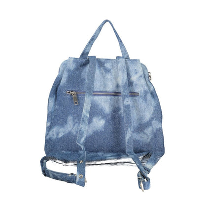 Sac à dos Desigual femme Curio Denim Luena Mini en denim de coton bleu – DE-47525 - HBPS Beauty & Fashion