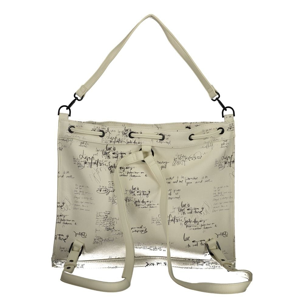 Sac à dos Desigual femme en polyuréthane blanc – DE-47198 - HBPS Beauty & Fashion