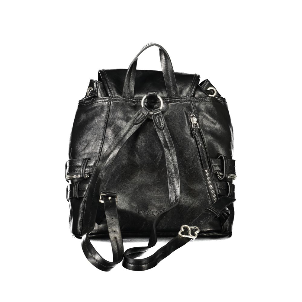 Sac à dos Desigual femme Gala Tuna Mini en polyuréthane noir – DE-47985 - HBPS Beauty & Fashion
