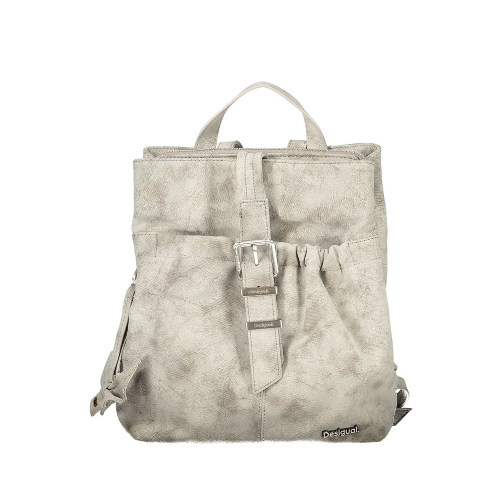 Sac à dos Desigual femme Nickel Sumy Mini Straight en polyuréthane gris – DE-47486 - HBPS Beauty & Fashion