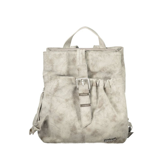 Sac à dos Desigual femme Nickel Sumy Mini Straight en polyuréthane gris – DE-47486 - HBPS Beauty & Fashion