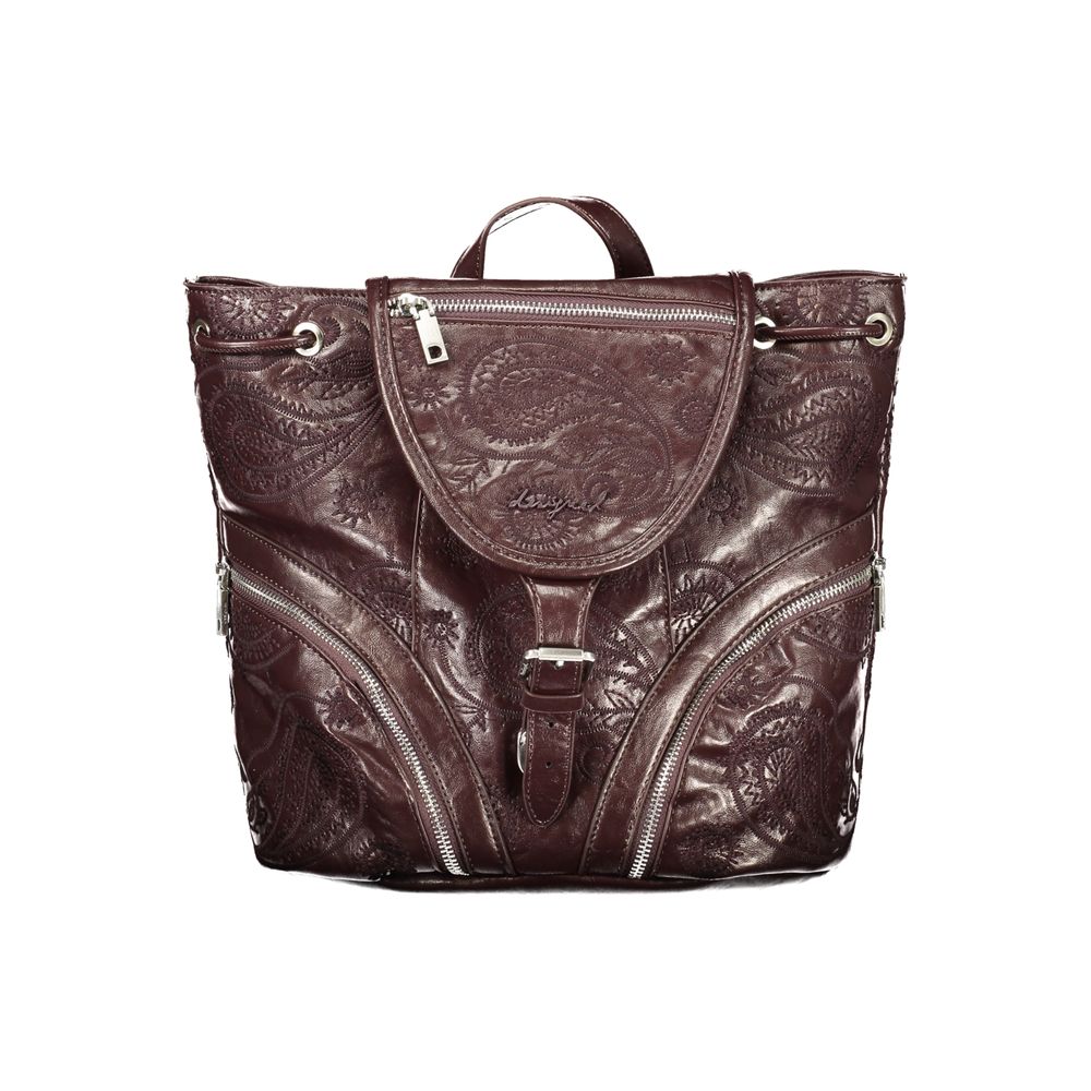 Sac à dos Desigual femme Siroco Tula Mini en polyuréthane marron – DE-47510 - HBPS Beauty & Fashion