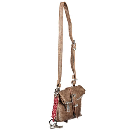 Sac à main Desigual femme Mone Clutch Micro en polyuréthane marron – DE-48412 - HBPS Beauty & Fashion