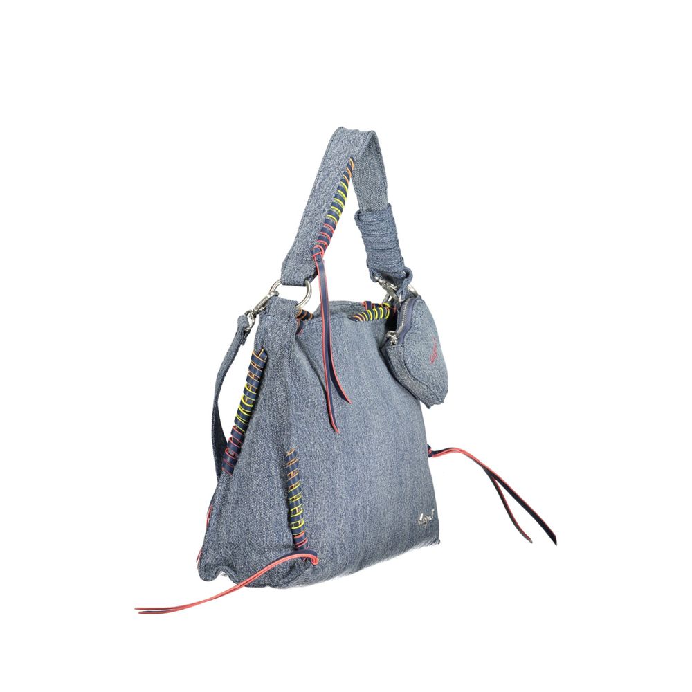 Sac à main Desigual femme Torio Denim Leiria en coton bleu clair – DE-43390 - HBPS Beauty & Fashion