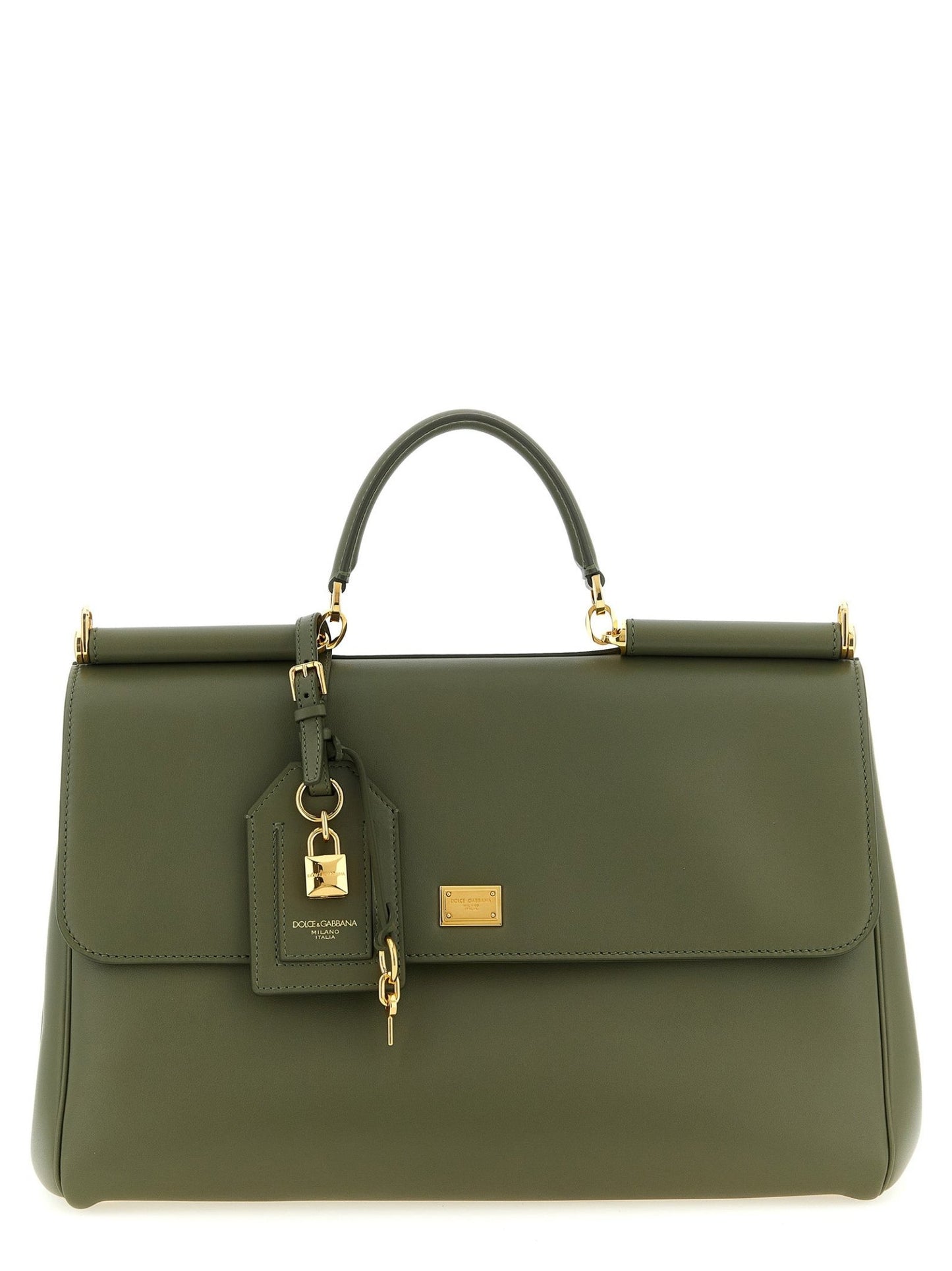 Sac à Main Dolce & Gabbana My Sicily Maxi – Cuir Plongé Vert & Détails Laiton Vintage | HBPS Fashion - HBPS Beauty & Fashion