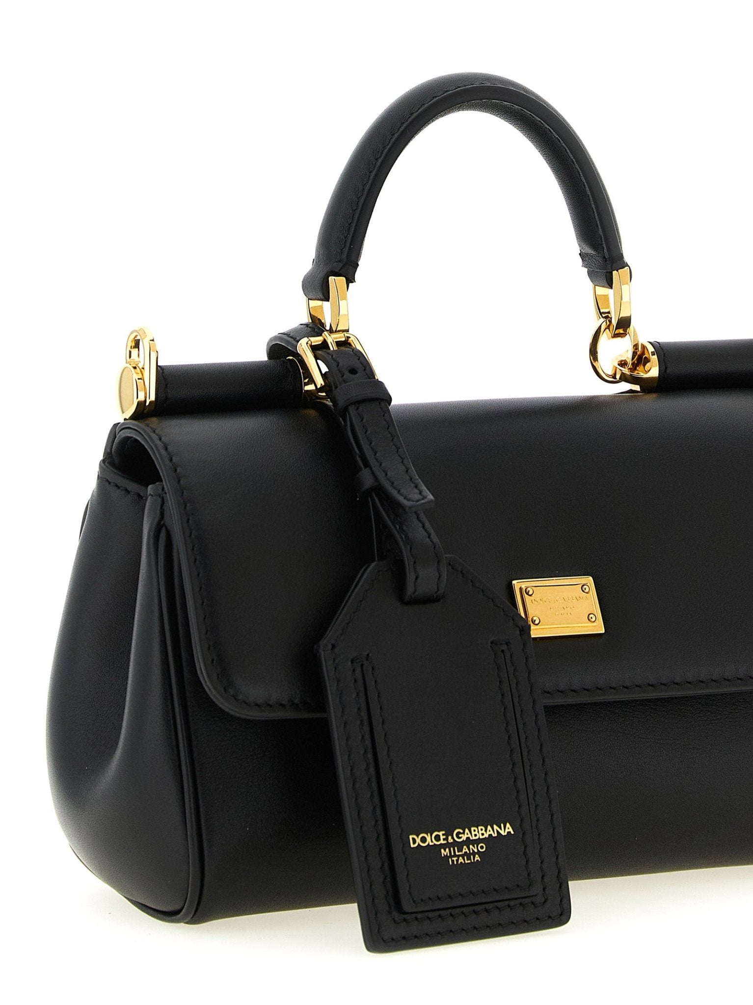 Sac à Main Dolce & Gabbana My Sicily Mini – Cuir Plongé Noir & Détails Laiton Vintage | HBPS Fashion - HBPS Beauty & Fashion