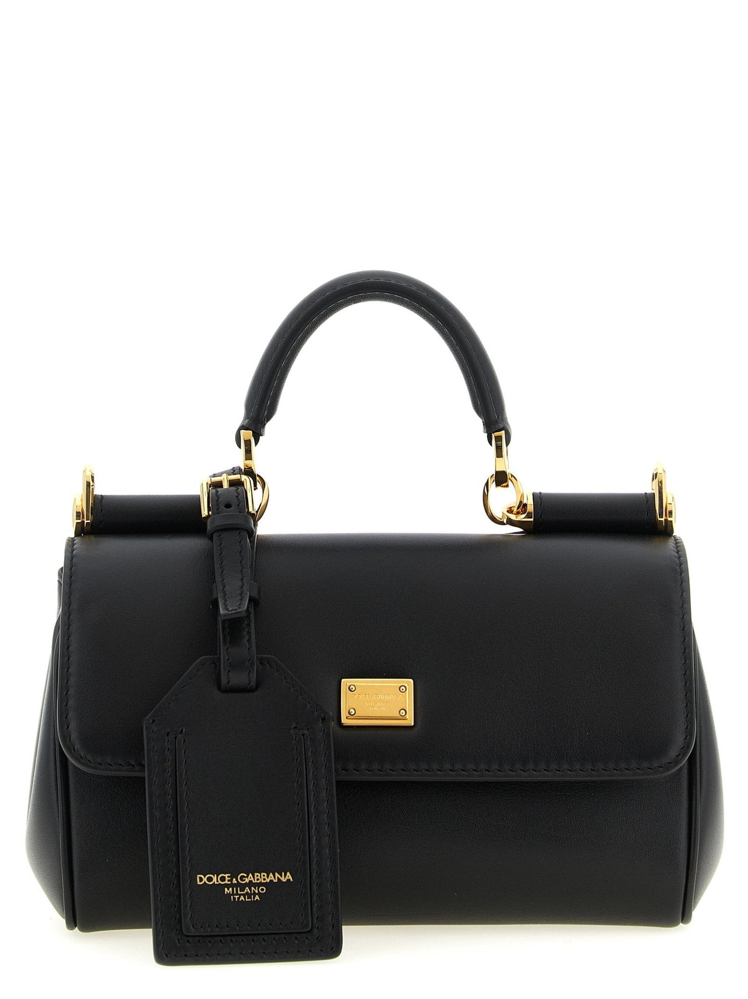Sac à Main Dolce & Gabbana My Sicily Mini – Cuir Plongé Noir & Détails Laiton Vintage | HBPS Fashion - HBPS Beauty & Fashion
