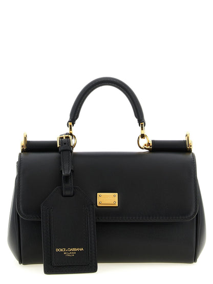Sac à Main Dolce & Gabbana My Sicily Mini – Cuir Plongé Noir & Détails Laiton Vintage | HBPS Fashion - HBPS Beauty & Fashion