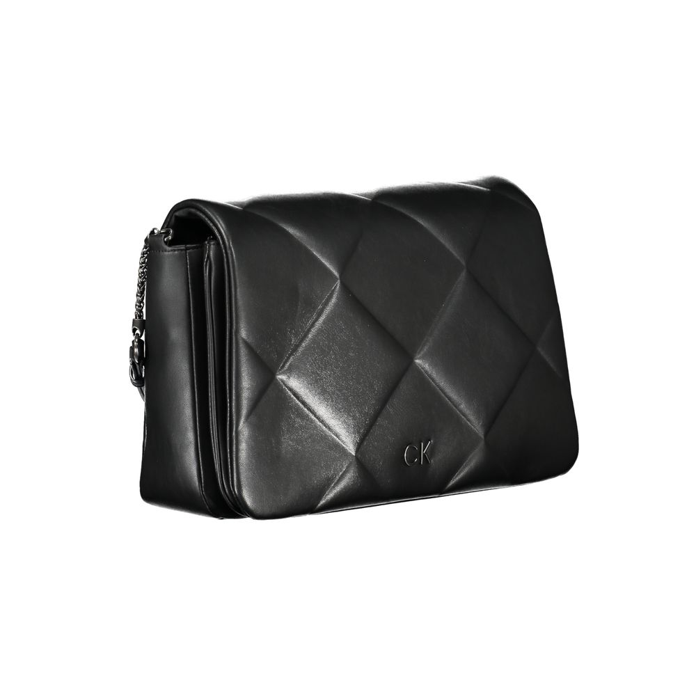 Sac Bandoulière À Chaîne Calvin Klein Femme Noir – Polyester Recyclé, 2 Compartiments & Fermeture Pivotante – Authentique | HBPS Fashion - HBPS Beauty & Fashion