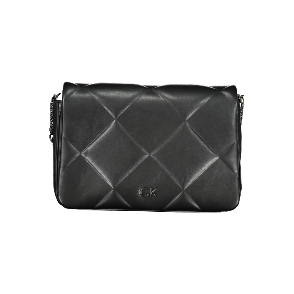 Sac Bandoulière À Chaîne Calvin Klein Femme Noir – Polyester Recyclé, 2 Compartiments & Fermeture Pivotante – Authentique | HBPS Fashion - HBPS Beauty & Fashion