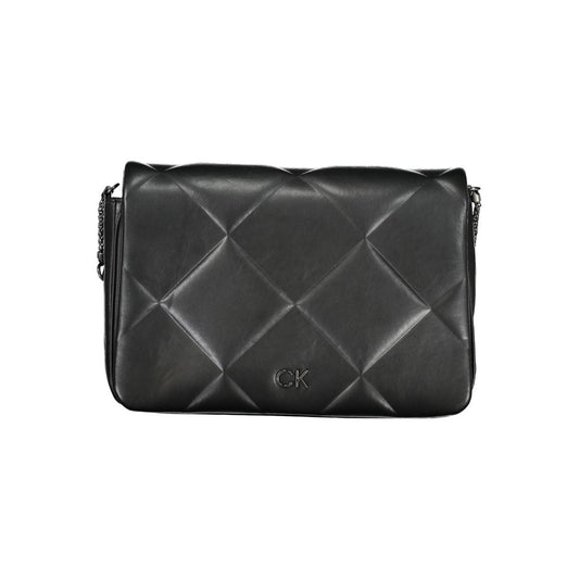 Sac Bandoulière À Chaîne Calvin Klein Femme Noir – Polyester Recyclé, 2 Compartiments & Fermeture Pivotante – Authentique | HBPS Fashion - HBPS Beauty & Fashion