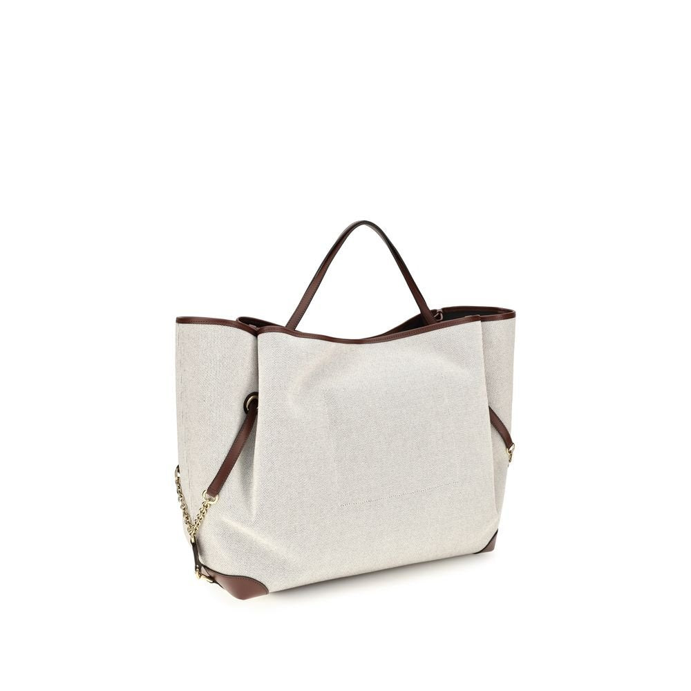 Sac Cabas Femme Chloé Large Carry Tote Beige Coton – Authentique | HBPS Fashion - HBPS Beauty & Fashion