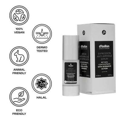 Sérum Facial Antiarrugas de Expresión – Acción Intensiva con Retinol - 30 ml