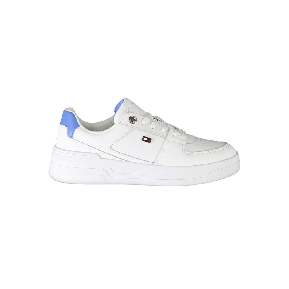 Sneakers Femme Tommy Hilfiger Blanc Cuir – Style Preppy Chic | HBPS Fashion - HBPS Beauty & Fashion