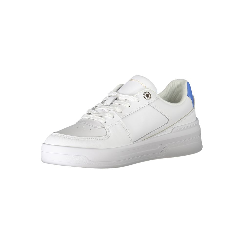 Sneakers Femme Tommy Hilfiger Blanc Cuir – Style Preppy Chic | HBPS Fashion - HBPS Beauty & Fashion