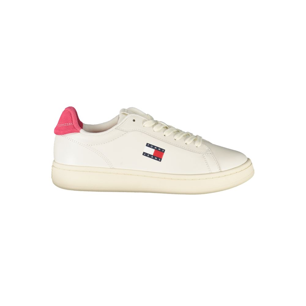 Sneakers Femme Tommy Hilfiger Blanches Accents Fuchsia | HBPS Fashion - HBPS Beauty & Fashion