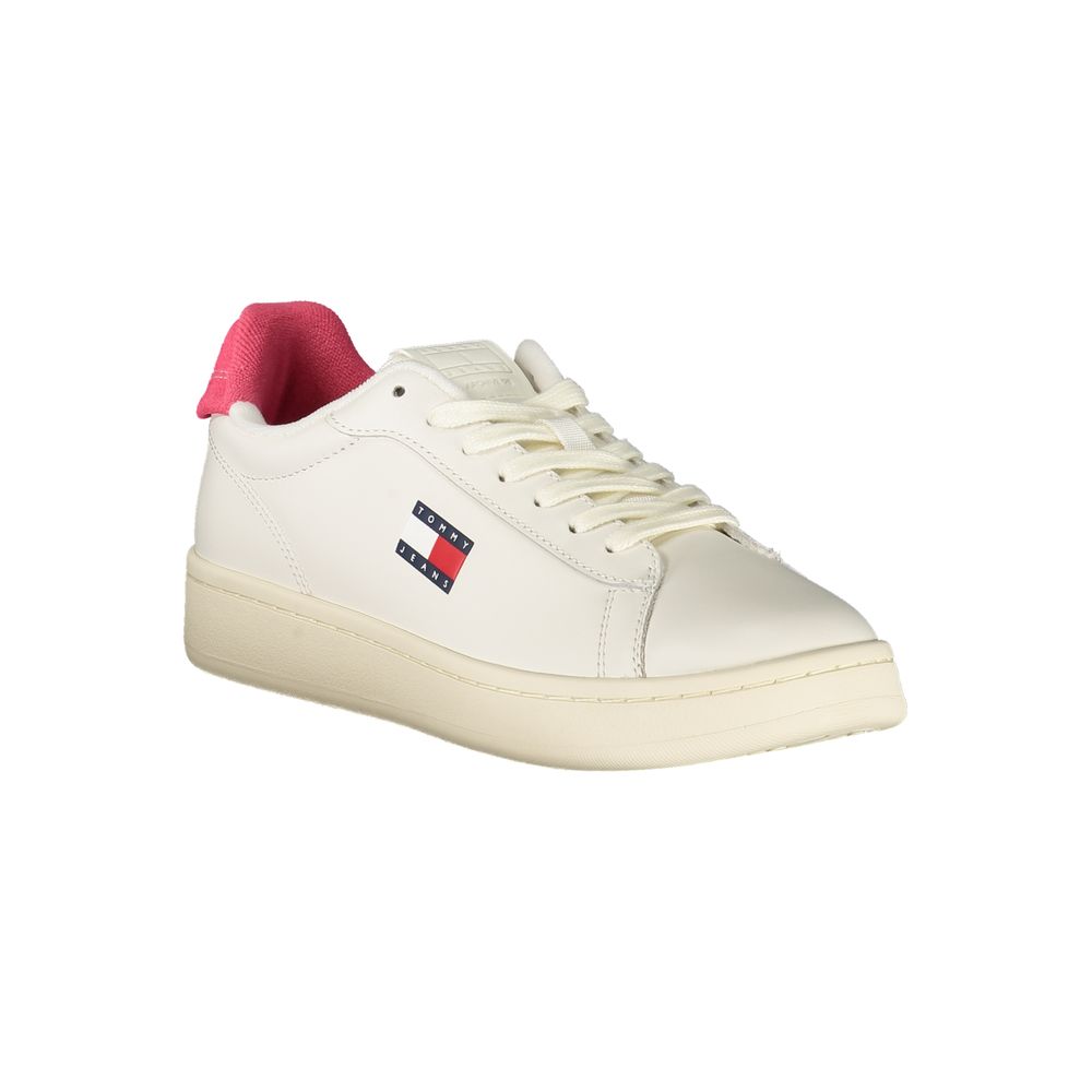 Sneakers Femme Tommy Hilfiger Blanches Accents Fuchsia | HBPS Fashion - HBPS Beauty & Fashion