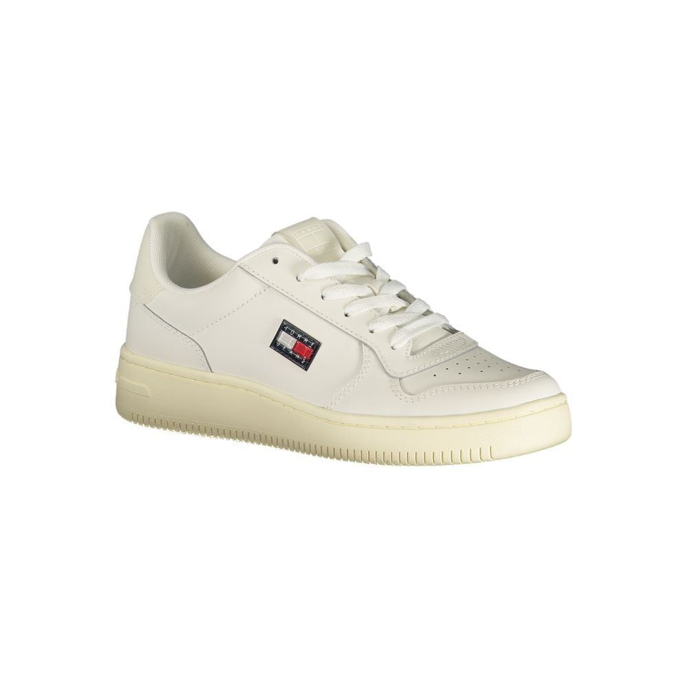 Sneakers Femme Tommy Hilfiger Blanches Appliqués Logo | HBPS Fashion - HBPS Beauty & Fashion