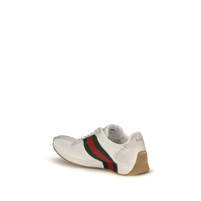 Sneakers Gucci Tempo Blanc Mesh & Suède Bande Web – Authentiques | HBPS Fashion - HBPS Beauty & Fashion