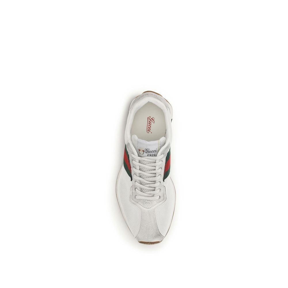 Sneakers Gucci Tempo Blanc Mesh & Suède Bande Web – Authentiques | HBPS Fashion - HBPS Beauty & Fashion
