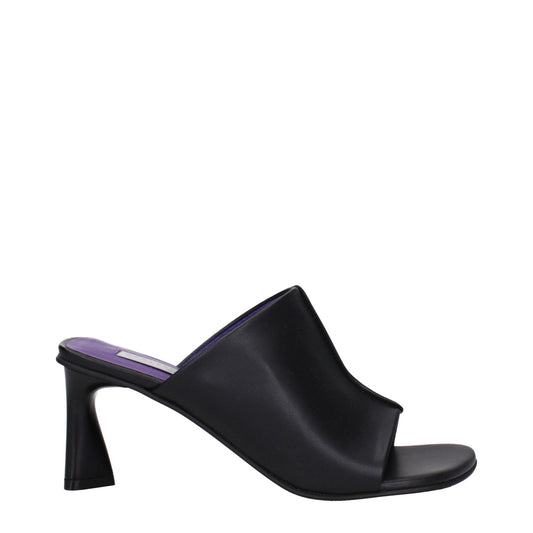 Stella McCartney Black Leather Stiletto Heel Sandals - HBPS Beauty & Fashion