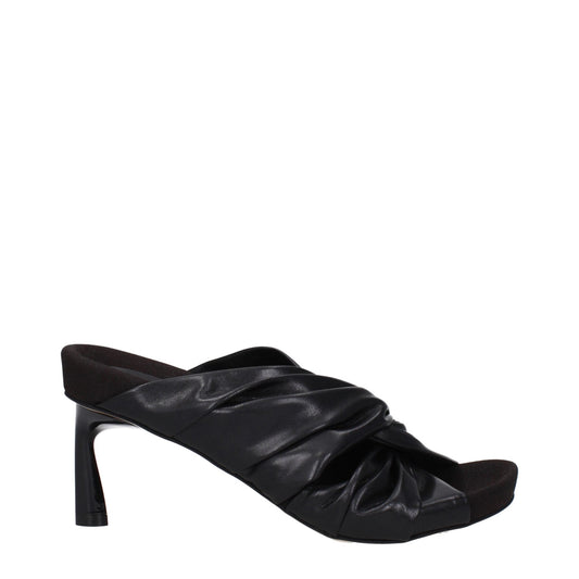 Stella McCartney Black Leather Stiletto Heel Sandals - HBPS Beauty & Fashion