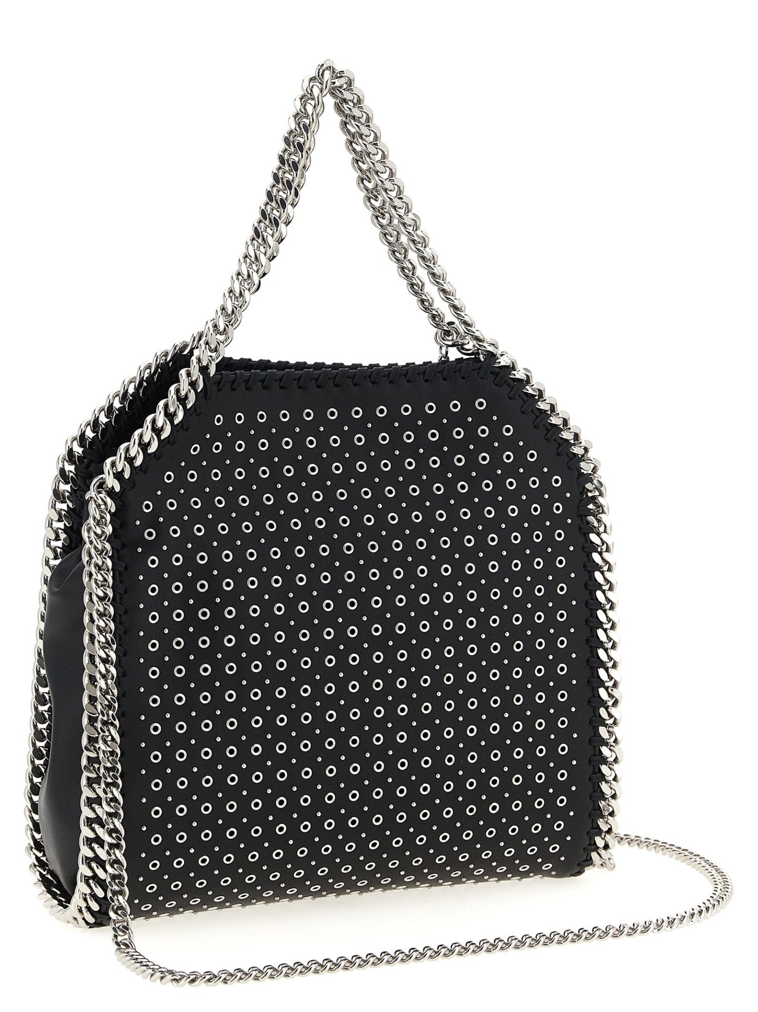 Stella McCartney Black Polyester Handbag - HBPS Beauty & Fashion