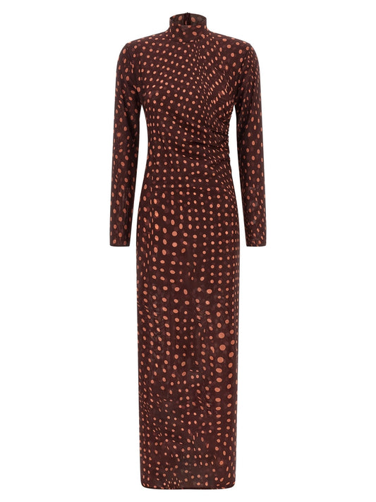 Stella McCartney Bordeaux Polyamide Long Dress - HBPS Beauty & Fashion
