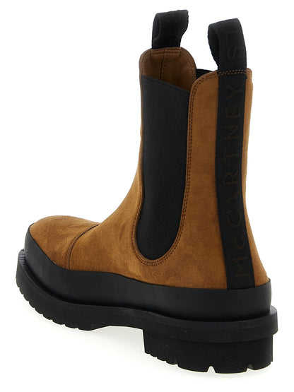 Stella McCartney Brown Viscose Ankle Boots - HBPS Beauty & Fashion