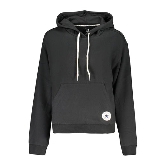 Sweat à capuche Converse femme en coton noir – CO-47910 - HBPS Beauty & Fashion