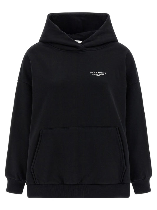 Sweat à Capuche Givenchy Bicolore Logo Blanc/Noir – Authentique | HBPS Fashion - HBPS Beauty & Fashion