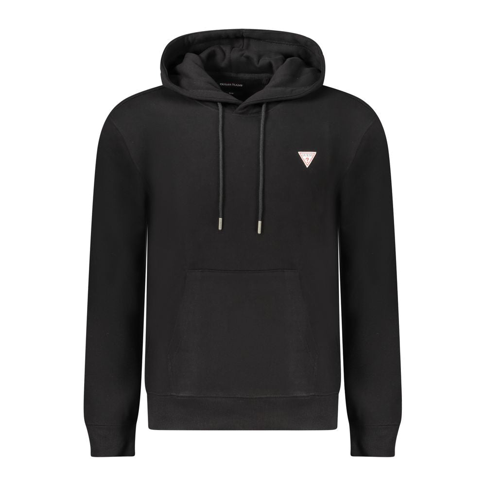 Sweat à capuche Guess Jeans homme slim en coton bio noir – GU-39046 - HBPS Beauty & Fashion