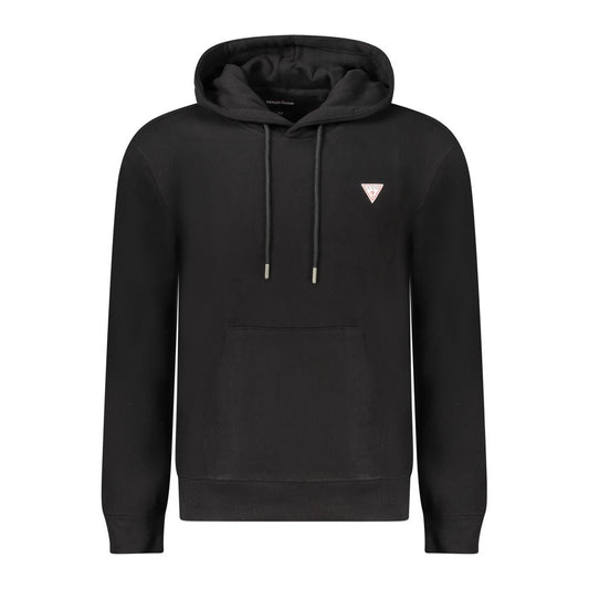 Sweat à capuche Guess Jeans homme slim en coton bio noir – GU-39046 - HBPS Beauty & Fashion