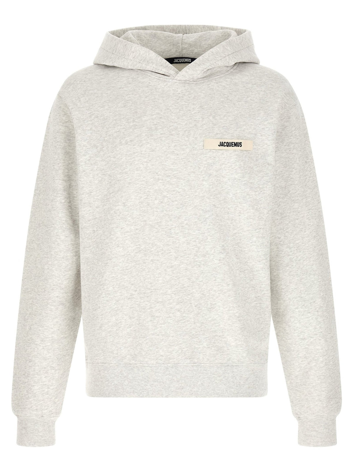 Sweat à capuche Jacquemus homme Le Hoodie Gros-Grain en coton gris – JA-338489 - HBPS Beauty & Fashion