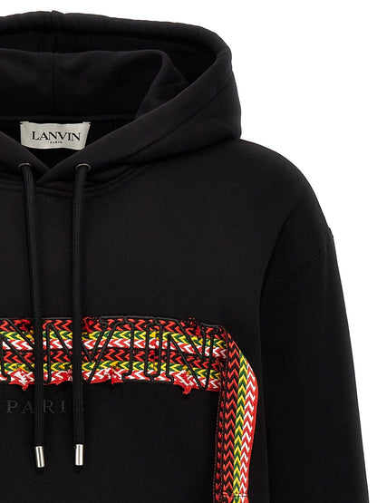 Sweat à capuche Lanvin homme Curblace en coton noir – LA-282767 - HBPS Beauty & Fashion