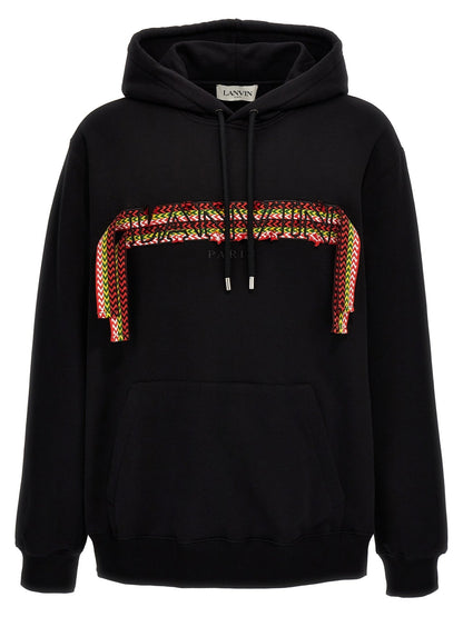 Sweat à capuche Lanvin homme Curblace en coton noir – LA-282767 - HBPS Beauty & Fashion