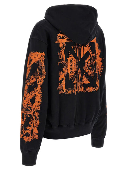 Sweat à capuche Off-White homme City Nature en coton noir – OF-340242 - HBPS Beauty & Fashion