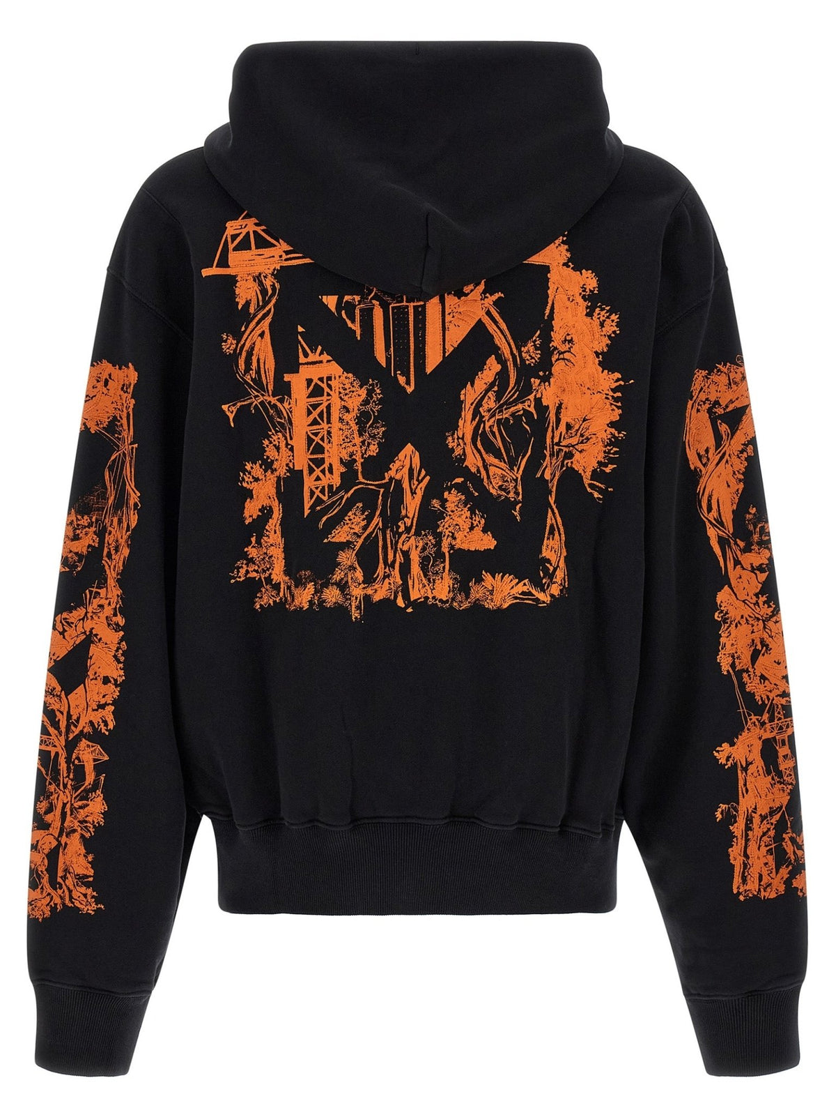 Sweat à capuche Off-White homme City Nature en coton noir – OF-340242 - HBPS Beauty & Fashion