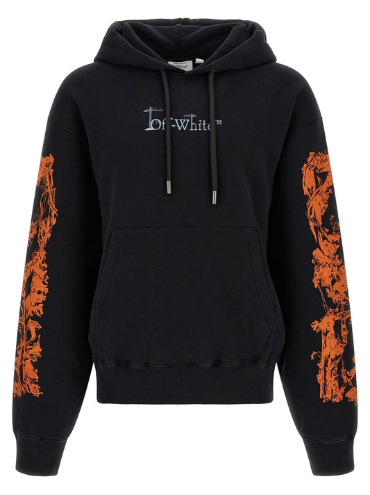Sweat à capuche Off-White homme City Nature en coton noir – OF-340242 - HBPS Beauty & Fashion