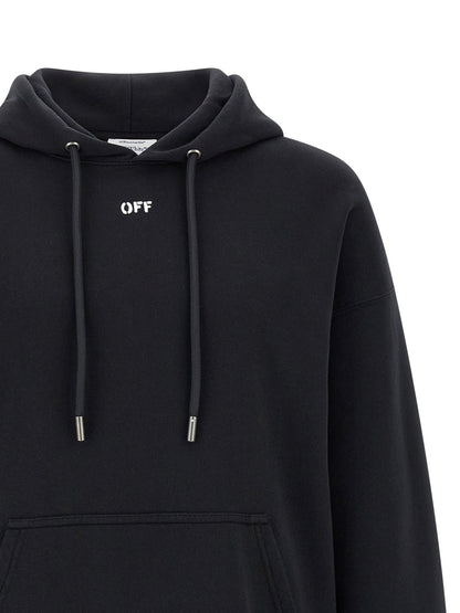 Sweat à capuche Off-White homme en coton noir – OF-330559 - HBPS Beauty & Fashion