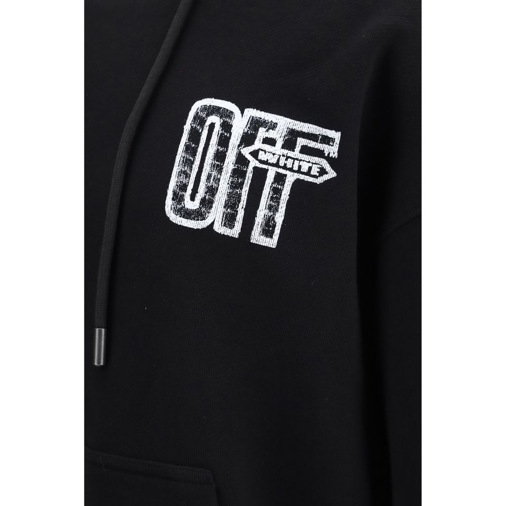 Sweat à capuche Off-White homme Motion Arrow en coton noir – OF-OMBB085F26FLE00L00001 - HBPS Beauty & Fashion
